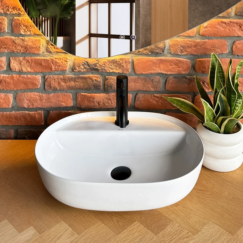 Aufsatzwaschbecken Aura White 50,5x38,5cm