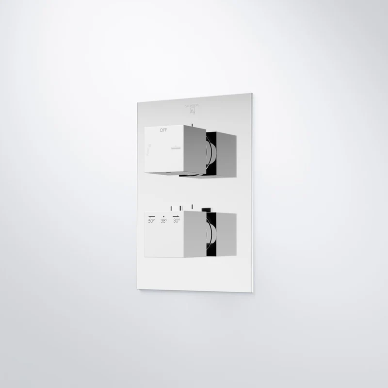 Serie 160 Fertigmontageset für Unterputzthermostat mit 2-Wege-Umsteller