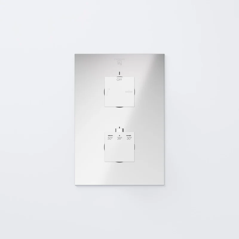 Serie 160 Fertigmontageset für Unterputzthermostat mit 2-Wege-Umsteller