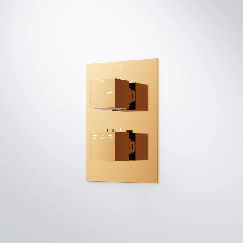Serie 160 Fertigmontageset für Unterputzthermostat mit 2-Wege-Umsteller