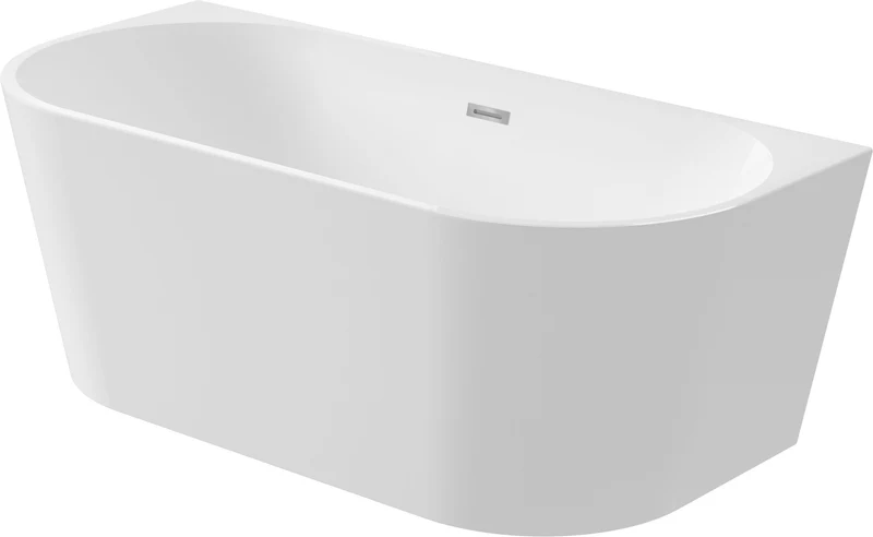 DEANTE Silia Wand- oder Freistehende Badewanne - 170 cm // Weiß // KDS-017W