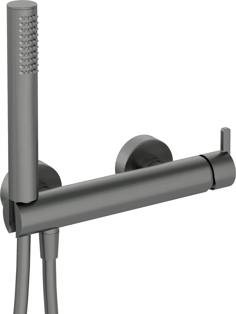DEANTE Silia Duscharmatur mit Brausegarnitur // Titanium // BQS-D41M
