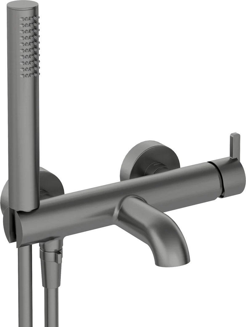 DEANTE Silia Wannenarmatur mit Brausegarnitur // Titanium // BQS-D11M