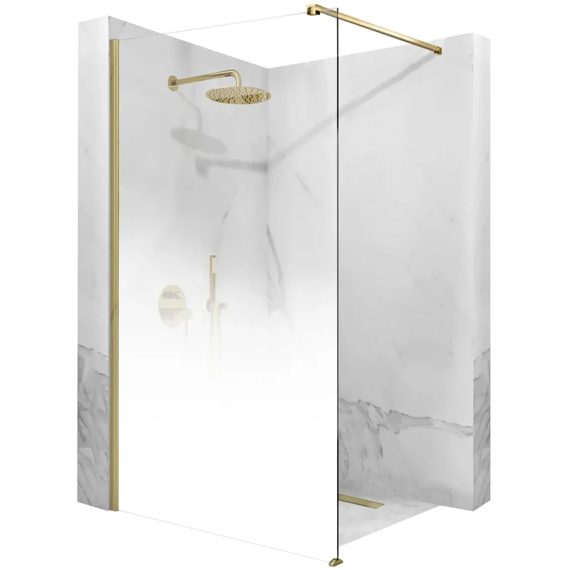 Walk In Duschwand Aero Ombre Gold Matt 90-120cm