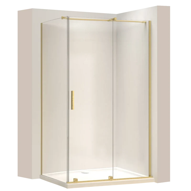 Duschkabine Montana Gold Matt 100-140cm