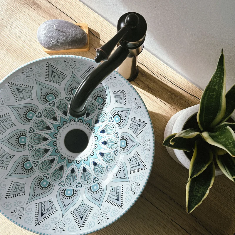 Aufsatzwaschbecken Mandala ∅ 40cm