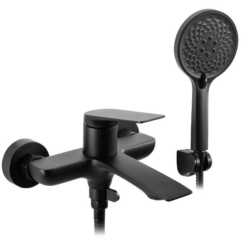 Badewannenarmatur Avalon Schwarz