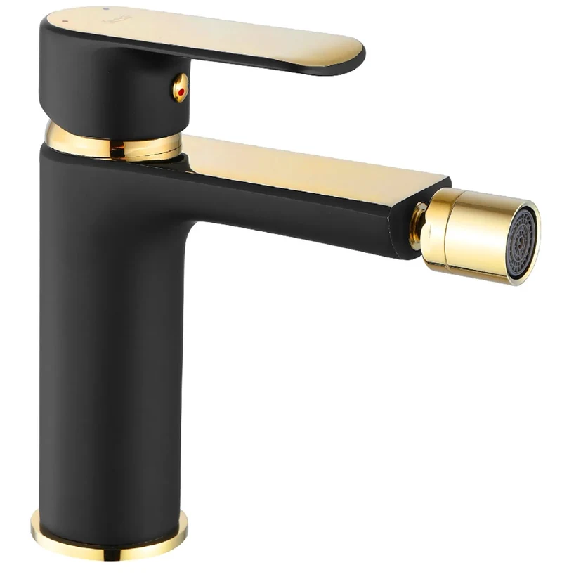 Bidetarmatur Bloom Schwarz Gold