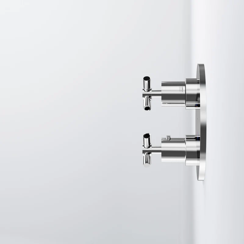 Serie 250 Fertigmontageset für Unterputzthermostat mit 2-Wege-Umsteller