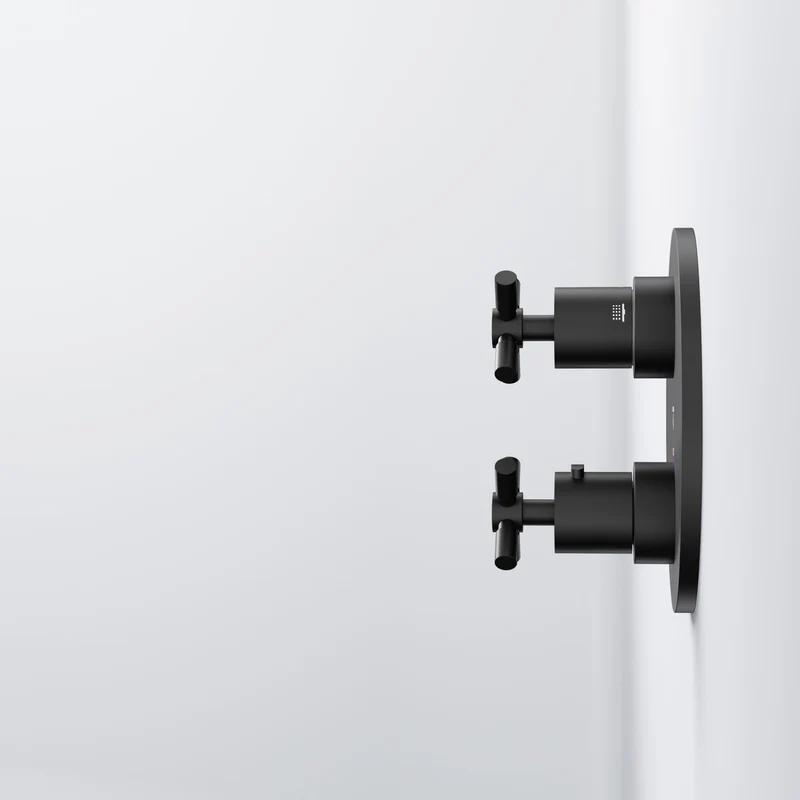 Serie 250 Fertigmontageset für Unterputzthermostat mit 2-Wege-Umsteller