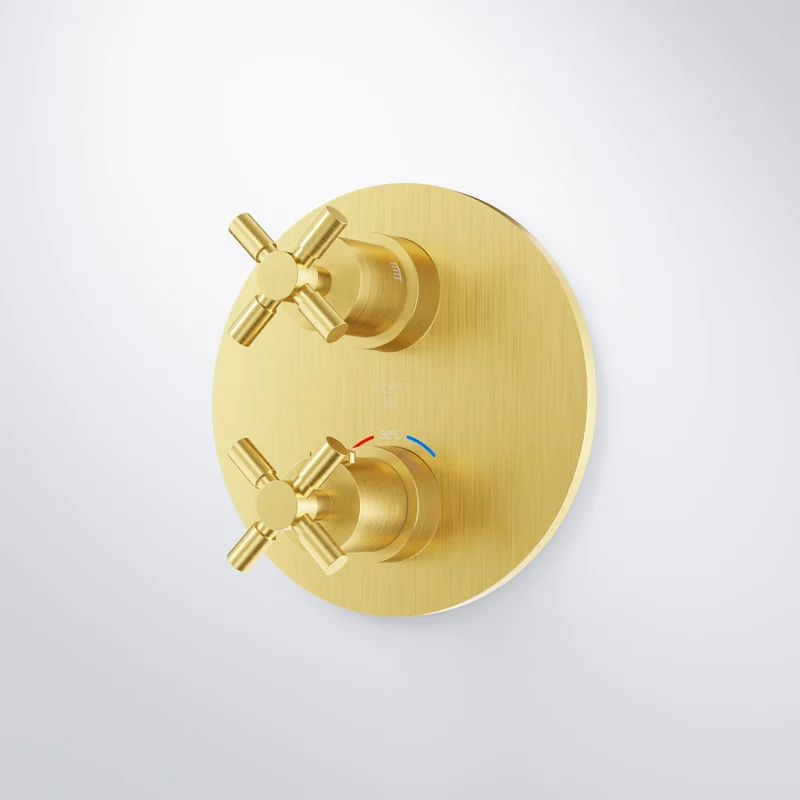 Serie 250 Fertigmontageset für Unterputzthermostat mit 2-Wege-Umsteller