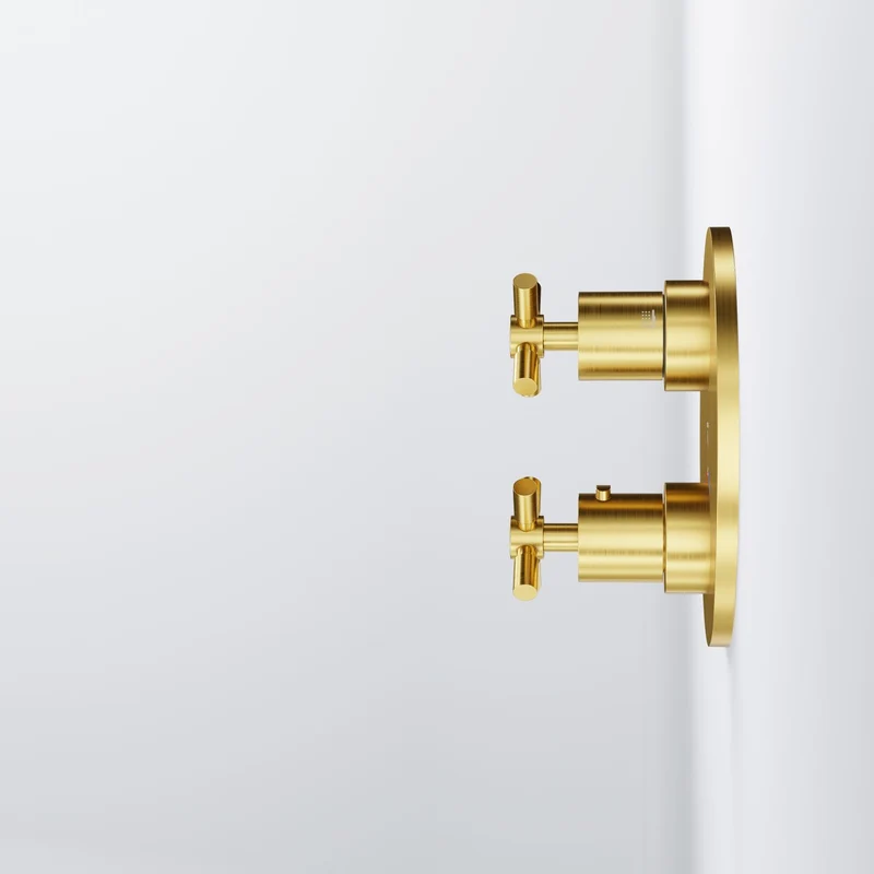 Serie 250 Fertigmontageset für Unterputzthermostat mit 2-Wege-Umsteller