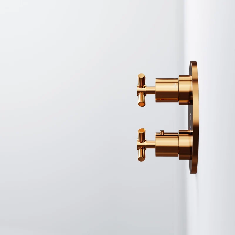 Serie 250 Fertigmontageset für Unterputzthermostat mit 2-Wege-Umsteller