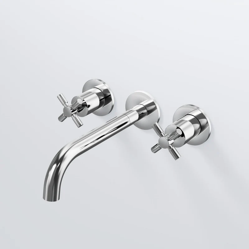 Serie 250 3-Loch Waschtisch-Wand-Armatur