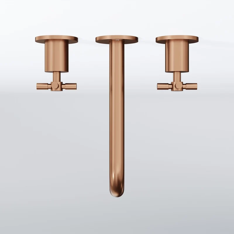 Serie 250 3-Loch Waschtisch-Wand-Armatur