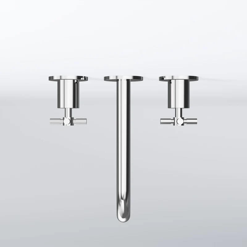 Serie 250 3-Loch Waschtisch-Wand-Armatur