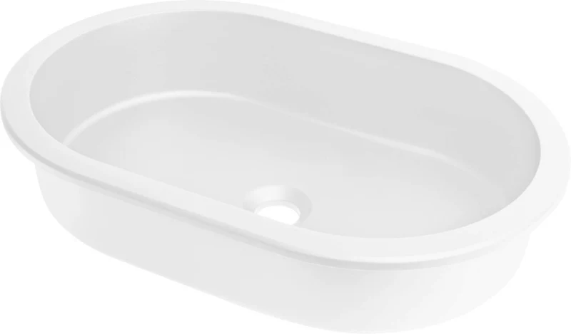 DEANTE Silia Granit-Unterbauwaschbecken // Alabaster // CQS-AU6U