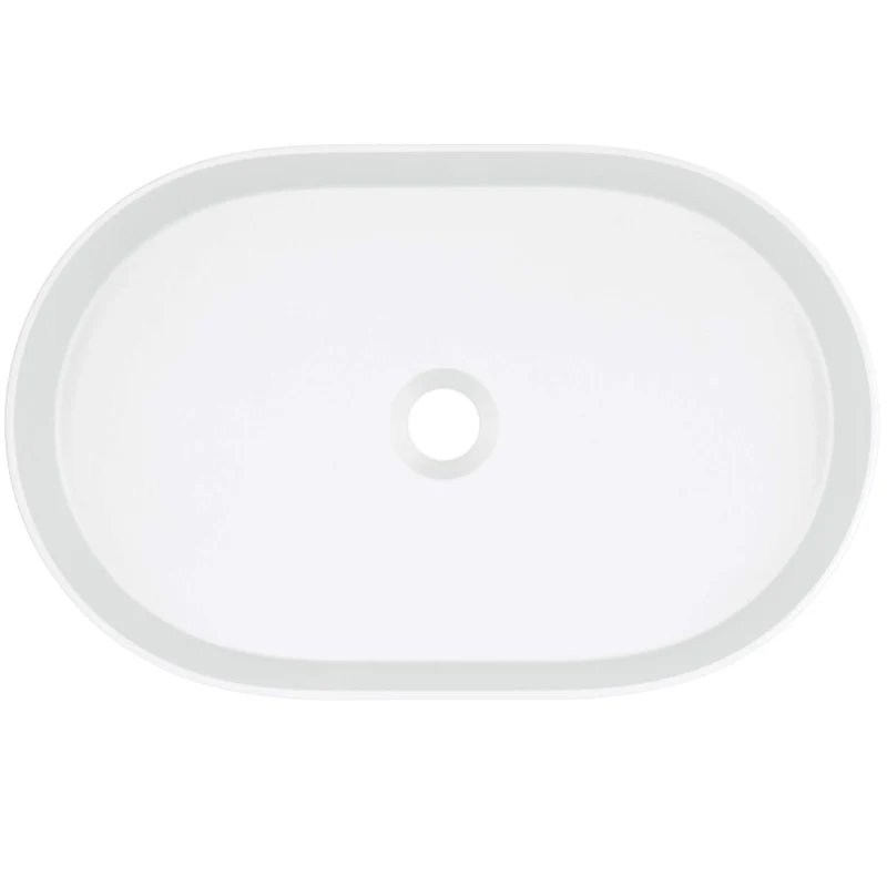 DEANTE Silia Granit-Aufsatzwaschbecken - Oval // Alabaster // CQS-AU6S