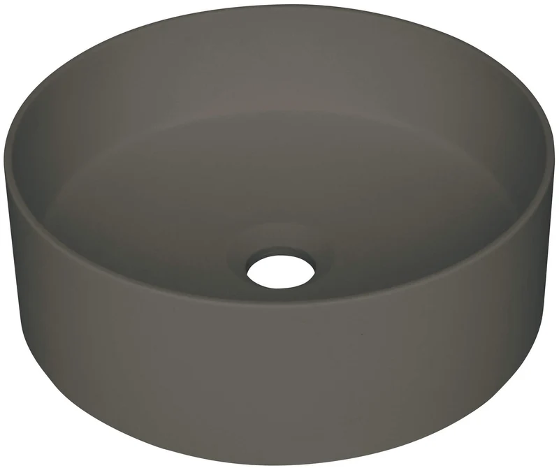 DEANTE Silia Granit-Aufsatzwaschbecken // Anthrazit Metallic // CQS-TU4S