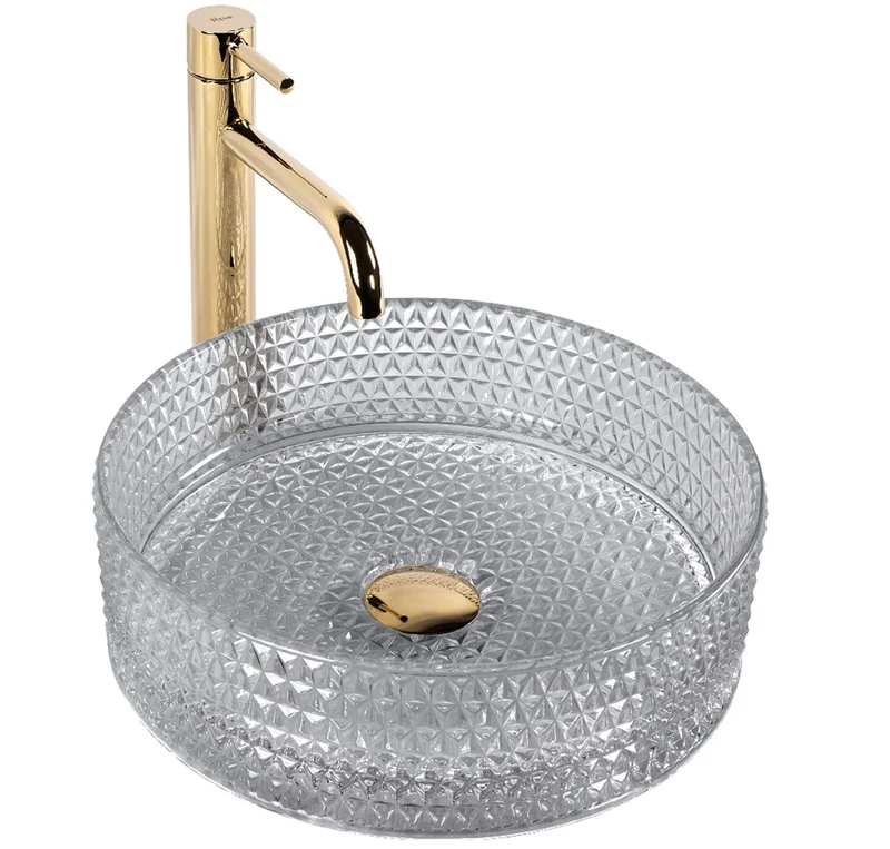Aufsatzwaschbecken Cristal Grey ∅ 35,5cm