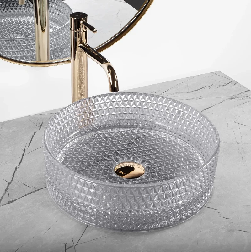 Aufsatzwaschbecken Cristal Grey ∅ 35,5cm