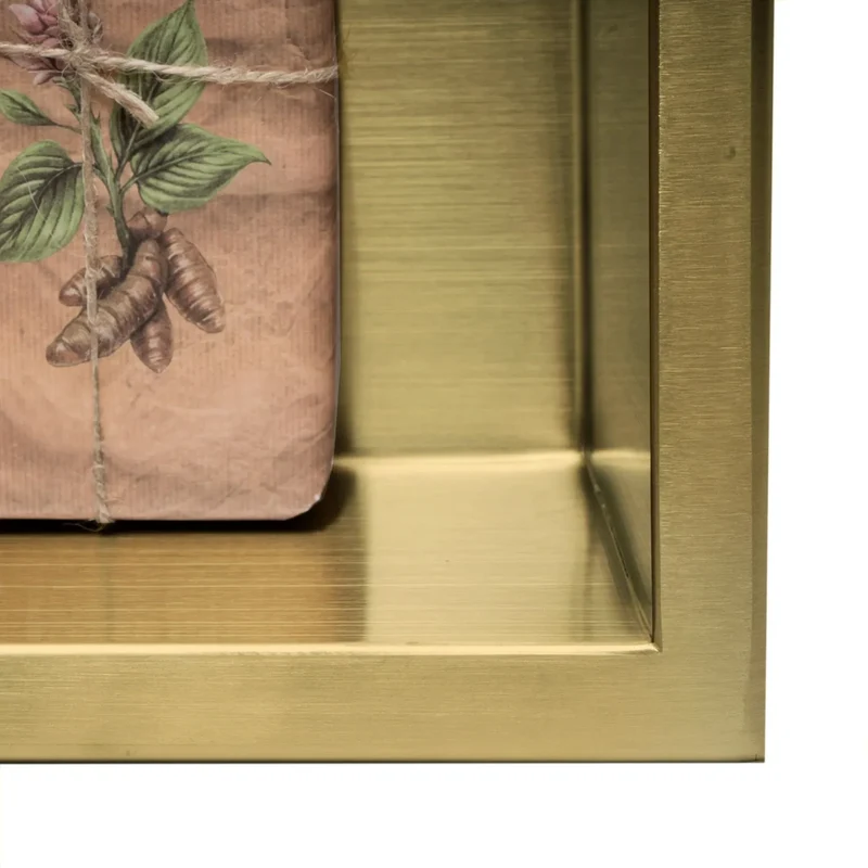 Unterputzregal Matt Gold 30x60x10cm