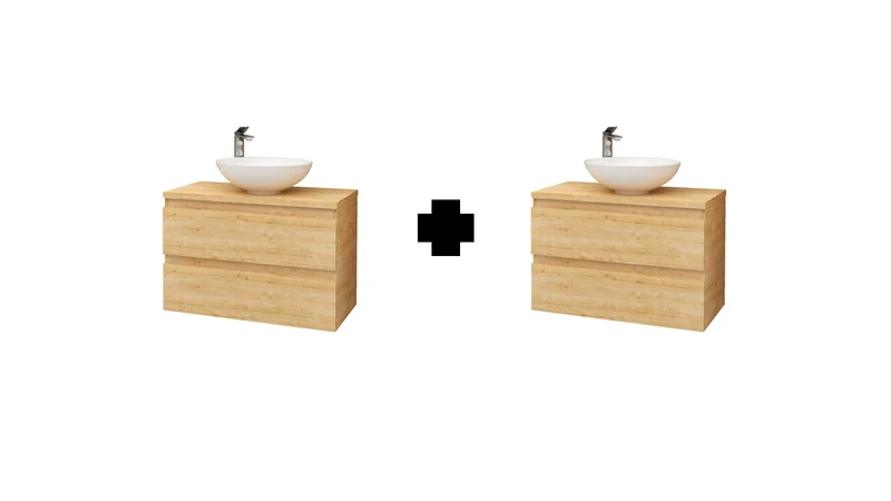 Oase Classic Waschtisch Unterschrank mit hochwertigen Metallschubladen