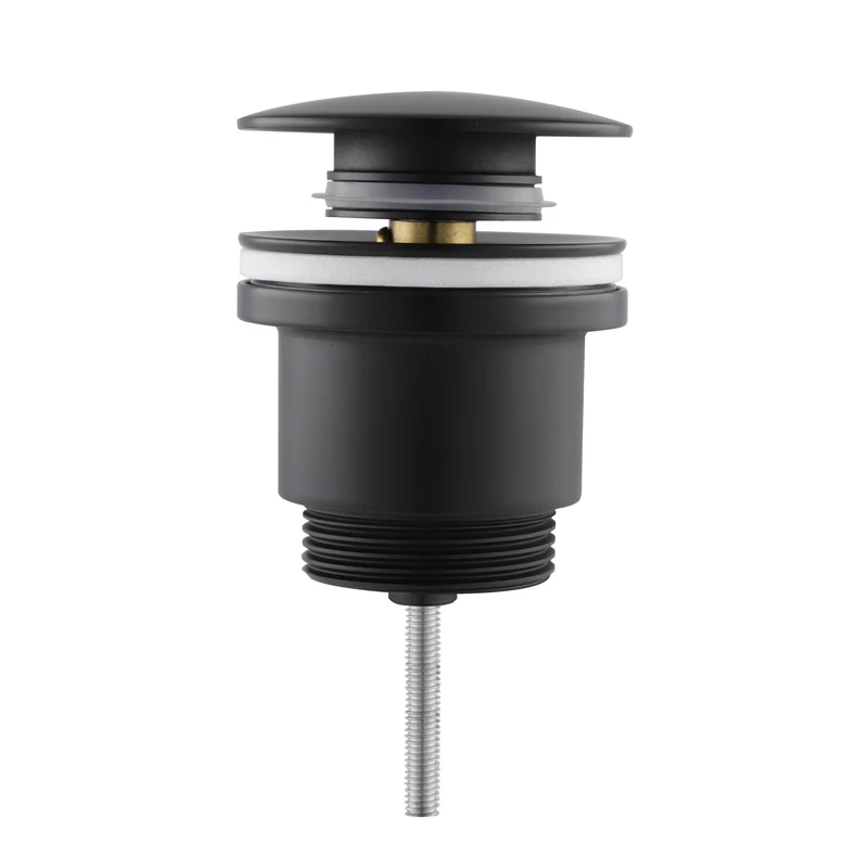Oase Design Push-Open Ablaufventil Schwarz Matt