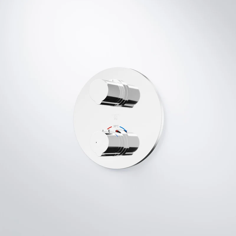 Serie 100 Fertigmontageset für Unterputzthermostat mit 2-Wege-Umsteller