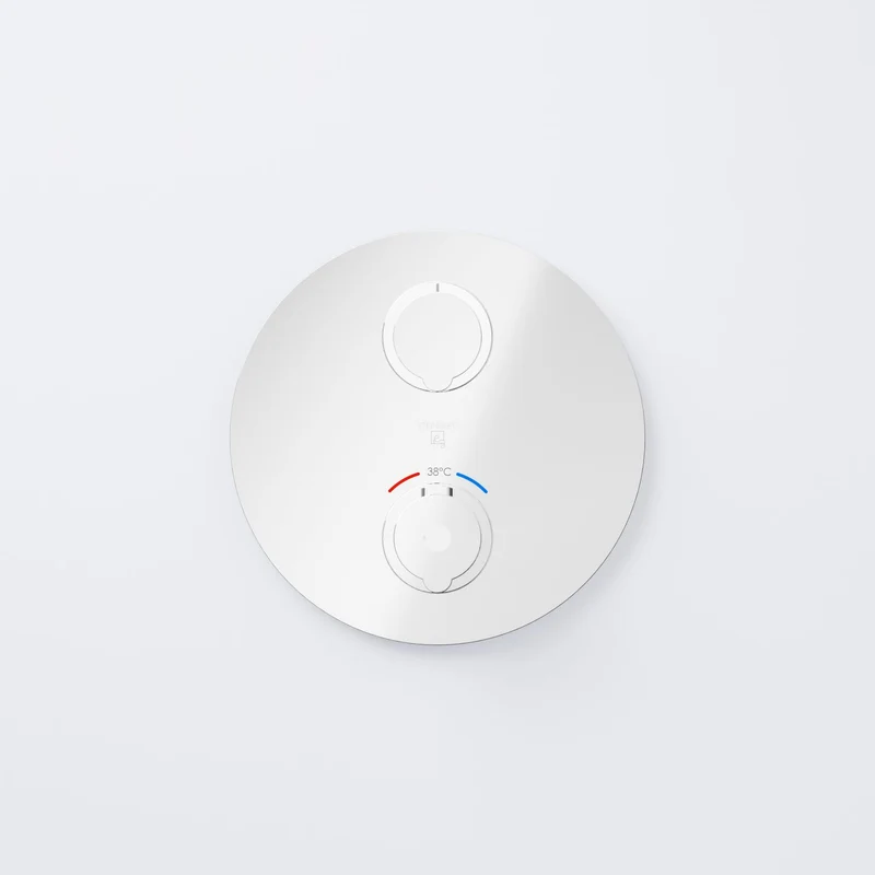 Serie 100 Fertigmontageset für Unterputzthermostat mit 2-Wege-Umsteller