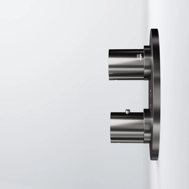 Serie 100 Fertigmontageset für Unterputzthermostat mit 2-Wege-Umsteller