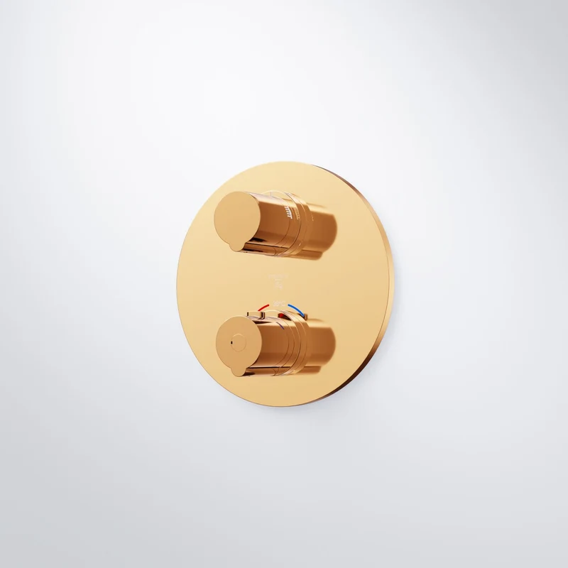 Serie 100 Fertigmontageset für Unterputzthermostat mit 2-Wege-Umsteller