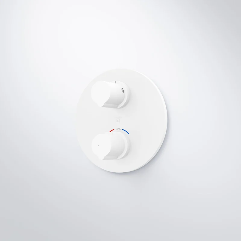 Serie 100 Fertigmontageset für Unterputzthermostat mit 2-Wege-Umsteller
