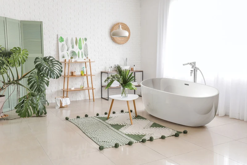 DEANTE Alpinia Freistehende Badewanne Oval - 150 cm // Weiß // KDU-015W