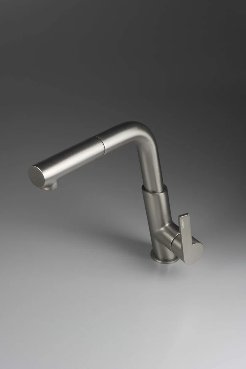 DEANTE Silia Küchenarmatur mit ausziehbarem Auslauf // Titanium // BQS-D73M