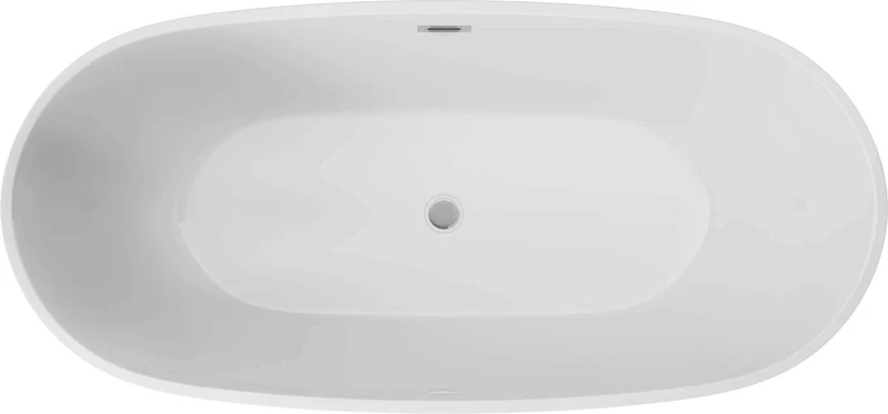 DEANTE Alpinia Freistehende Badewanne Oval - 160 cm // Weiß // KDU-016W