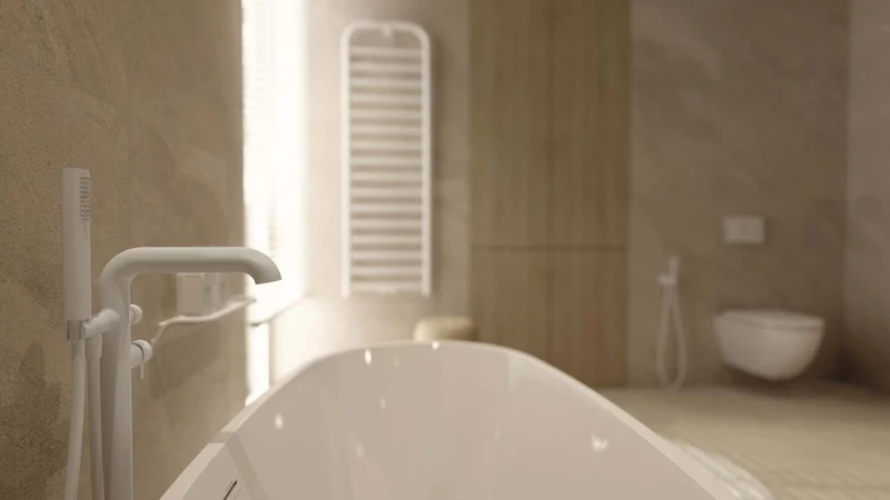 DEANTE Alpinia Freistehende Badewanne Oval - 160 cm // Weiß // KDU-016W