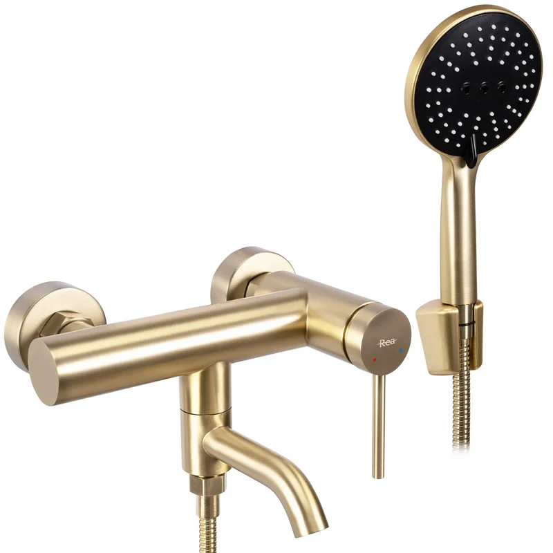 Badewannenarmatur Clif Gold Matt