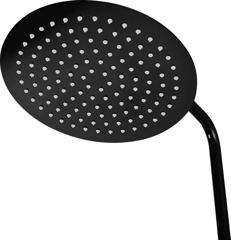 Dusche mit Wannenauslauf Lungo Schwarz Metallic (mit Thermostat)