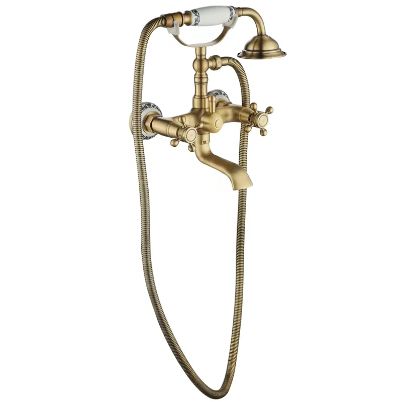 Badewannenarmatur Rustico Matt Gold