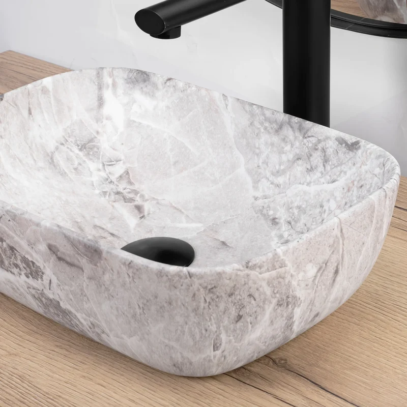 Aufsatzwaschbecken Belinda Mini Stone 37x25,5cm