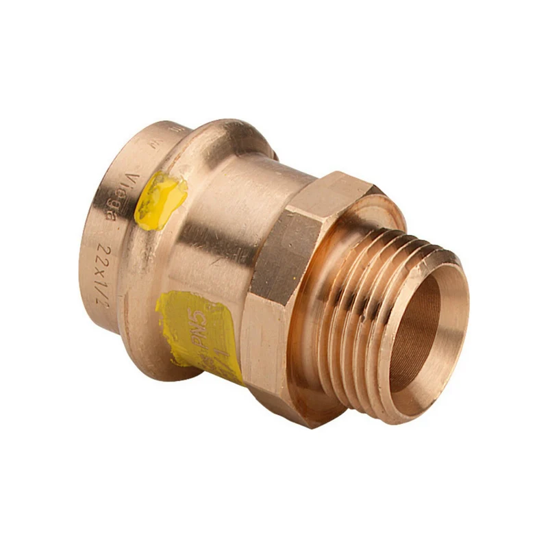 Viega Profipress Gas Kupfer Pressfitting Übergang mit AG (DVGW)