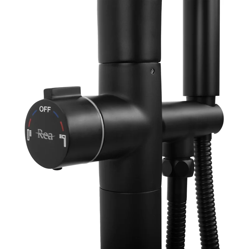 Badewannenarmatur Clark Black (Standarmatur)