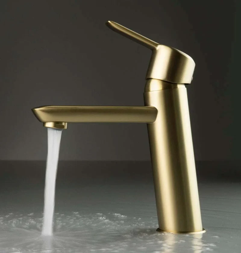 DEANTE Arnika Waschtischarmatur // gebürstetes Gold // BQA-R20M