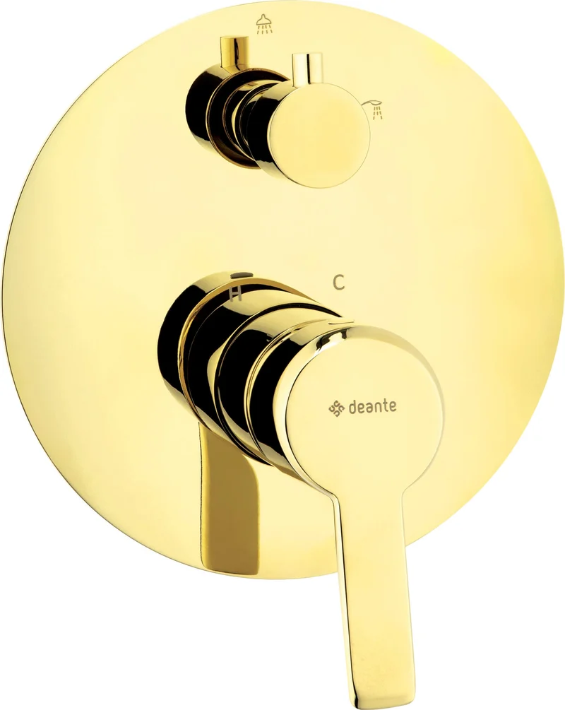DEANTE Arnika Duscharmatur mit Strahlschalter // Gold // BQA-Z44P