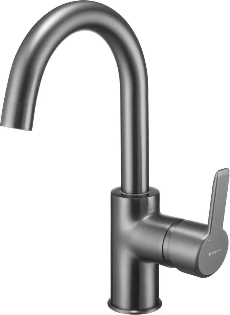 DEANTE Arnika Waschtischarmatur U-förmiger Auslauf // Titanium // BQA-D24M