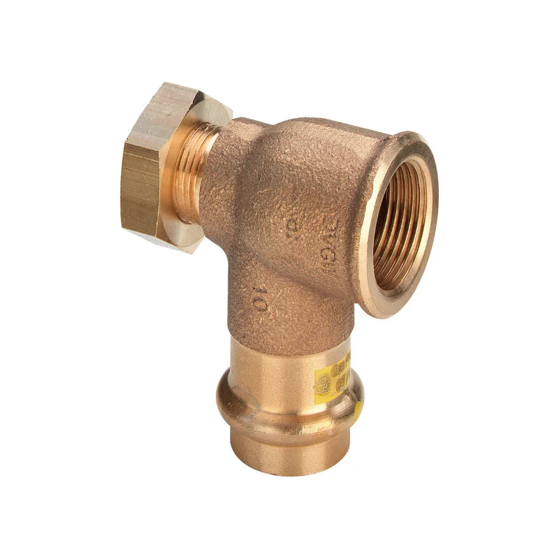 Viega Profipress Gas Kupfer Pressfitting Anschlusswinkel für Zähler (DVGW)