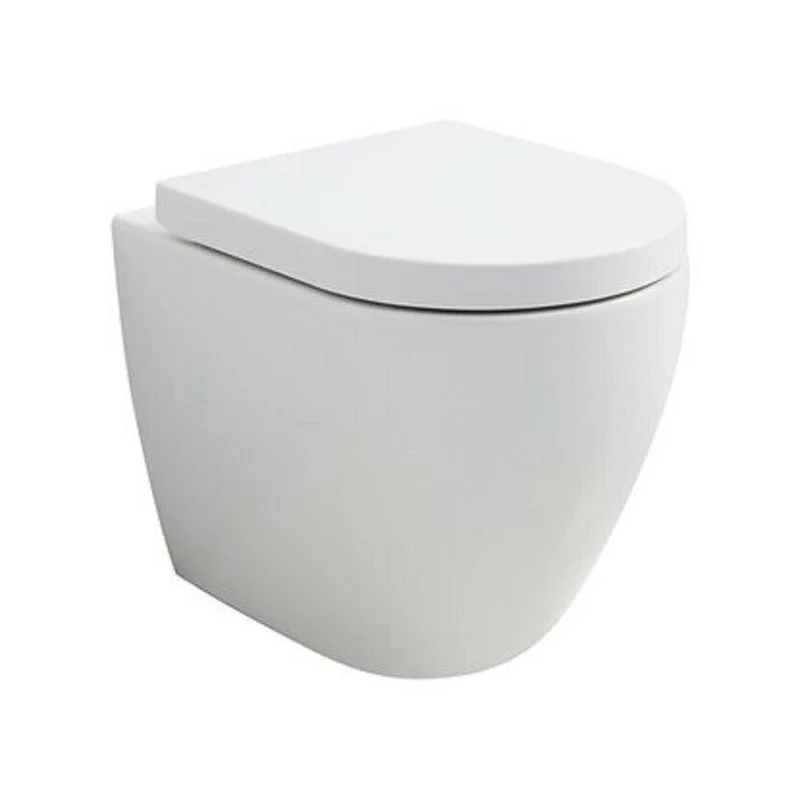 Oase Design Stand-WC spülrandlos weiß Tiefspüler inkl WC-Sitz abnehmbar Absenkautomatik (B-Ware)