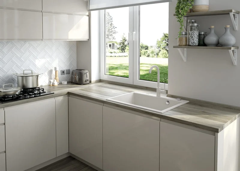 DEANTE Andante Granitspülbecken // Alabaster // ZQN-A103