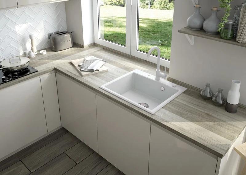 DEANTE Andante Granitspülbecken // Alabaster // ZQN-A103